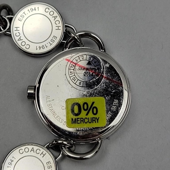 NWT Coach Silver Tone Wrist Watch New in Box!! - Picture 4 of 4
